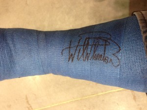 Signed cast