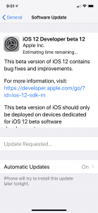 iOS 12 beta 12