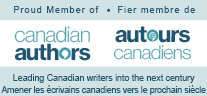 Proud member of the Canadian Authors association.